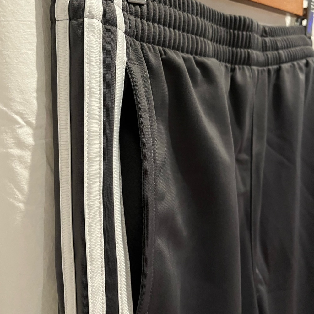 Adidas Gray and White Athletic Pants